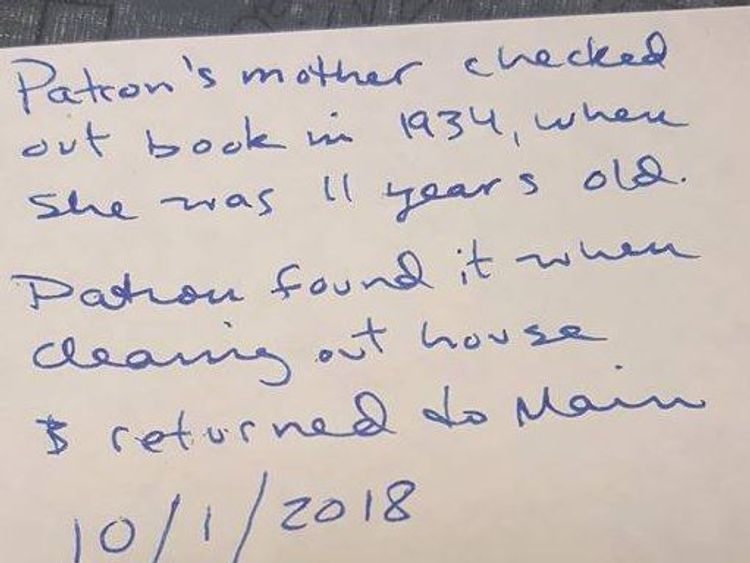 Overdue library book returned after 84 years Overdue library book returned after 84 years