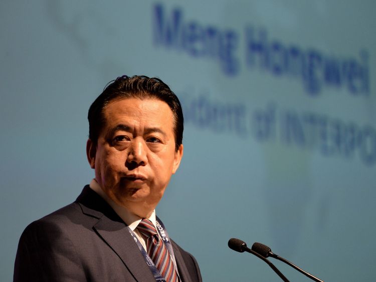 Meng Hongwei, president of Interpol