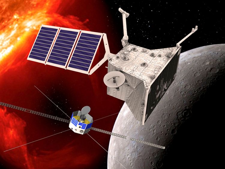 The two BepiColombo orbiters