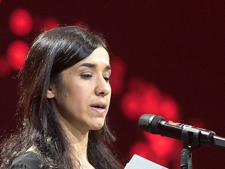 The Yazidi woman has &#39;shown uncommon courage&#39;, the committee said. Pic: Nobel Prize
