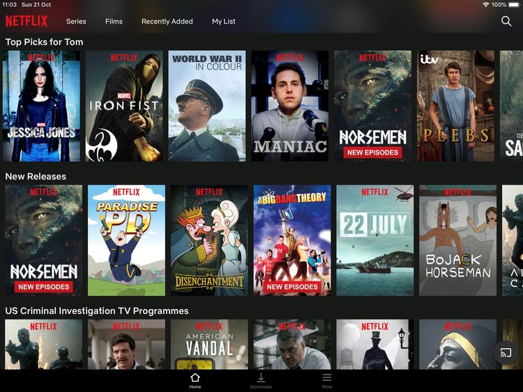Netflix serves up recommendations to all of its subscribers