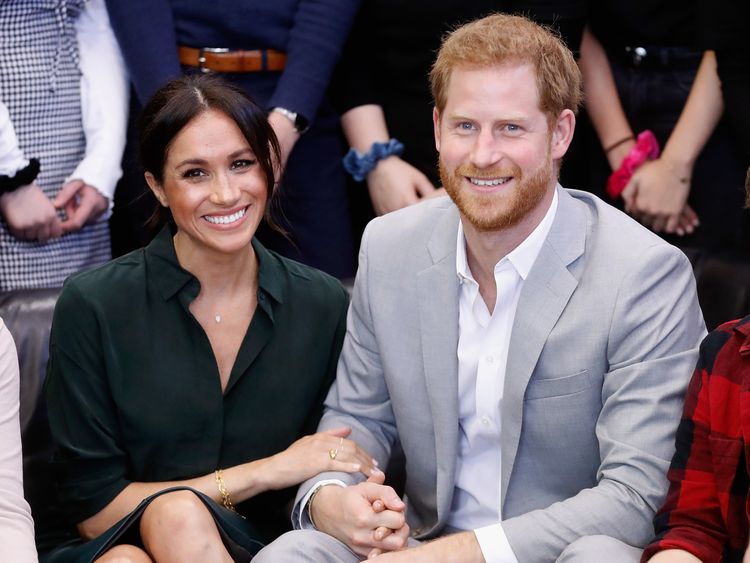 Meghan and Harry were "very pleased" to announce they are expecting a baby 