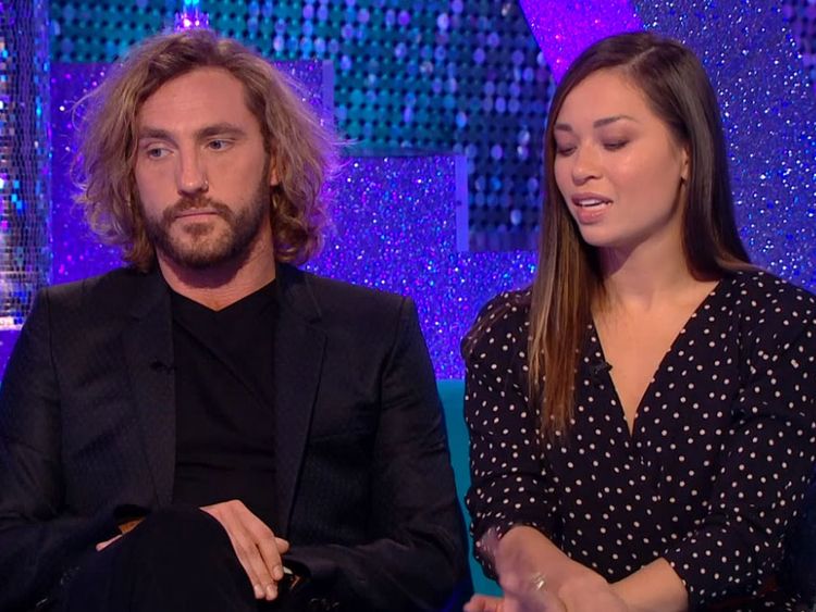 Seann Walsh and Katya Jones have appeared on the Strictly spin-off show It Takes Two on Wednesday. Pic: BBC