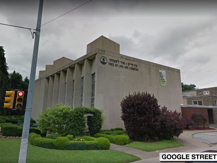 The shooting happened at or near The Tree of Life Congregation Synagogue in Pittsburgh.