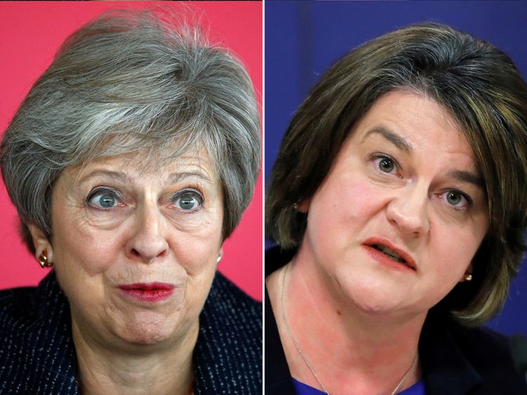Theresa May and Arlene Foster