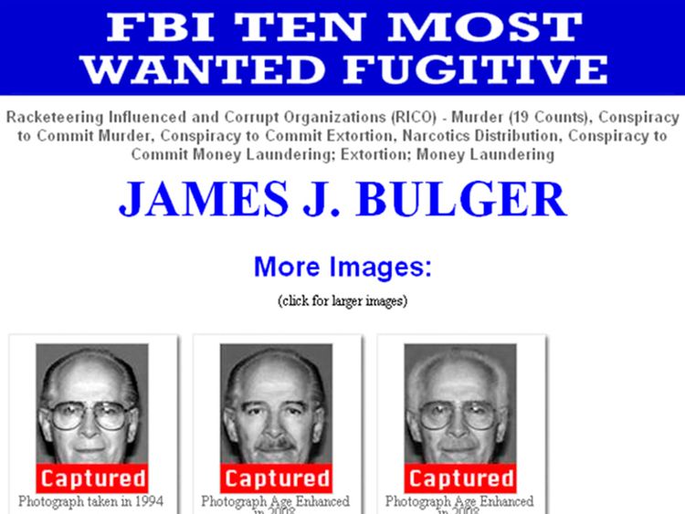Bulger was one of the FBI's most wanted men