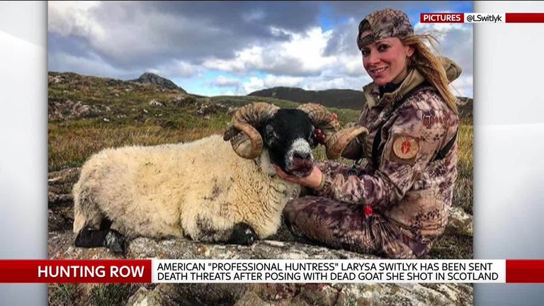 Death threats sent to American hunter | News UK Video News | Sky News