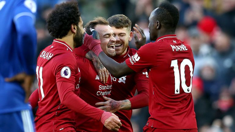 Highlights from Liverpool's win over Cardiff in the Premier League