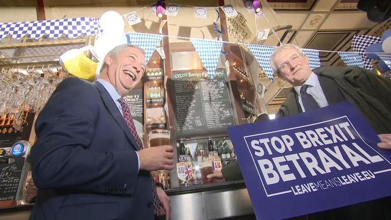 Nigel Farage has said the UK must leave the EU