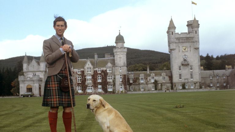 Prince Charles at Balmoral in 1978