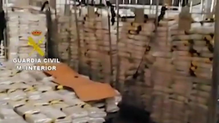Six tons of cocaine seized in Malaga