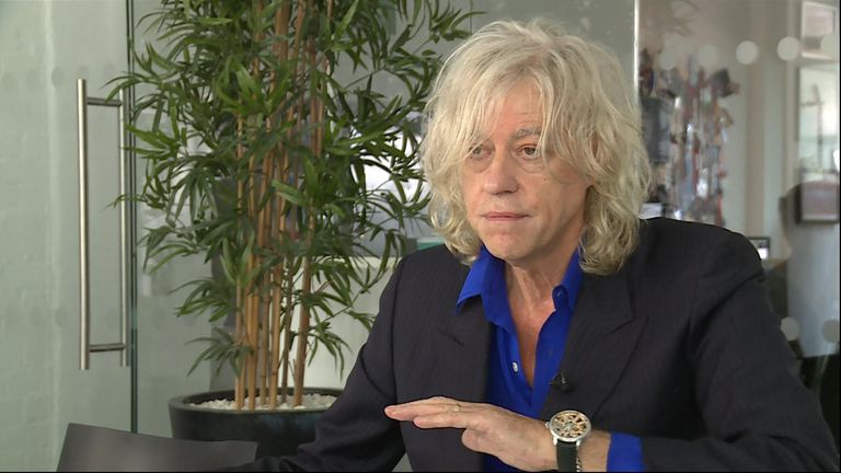 Bob Geldof is leading the group of musicians