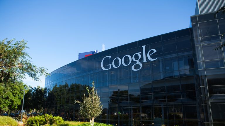 Google headquarters office at Mountain View in California