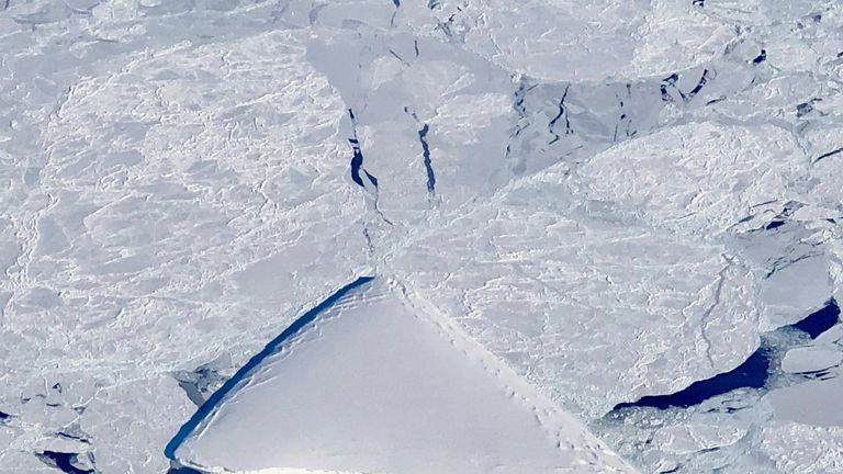 Iceberg captured by NASA