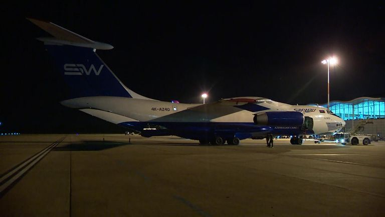 An aid plane left the UK on Thursday night for Indonesia
