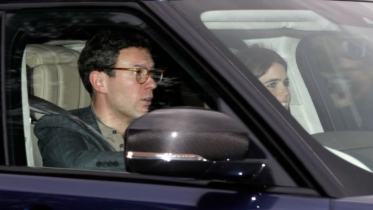 Jack Brooksbank and Princess Eugenie were seen driving to their wedding rehearsal