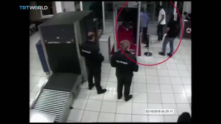 Saudis linked to Jamal Khashoggi disappearance passing through security checkpoint at Istanbul airport
