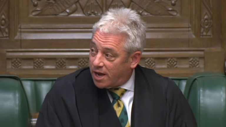 John Bercow listens during the debate by MPs on the bullying culture in the Commons