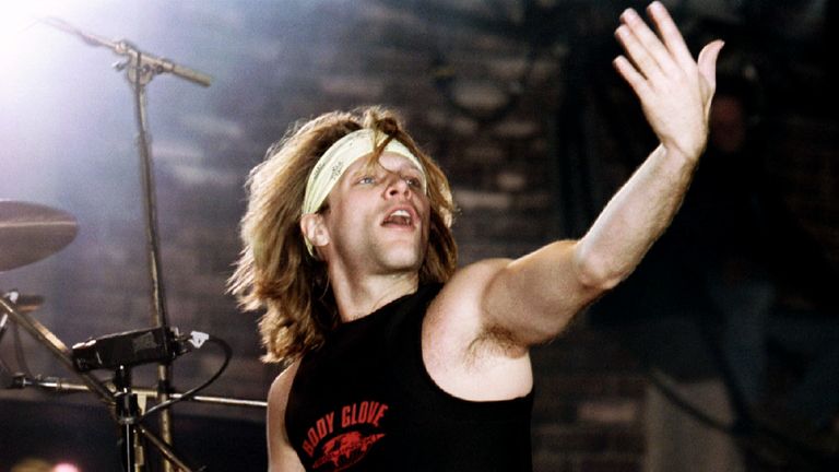 Jon Bongiovi, lead singer of American rock group Bon Jovi, performs a concert at former Austrian formula one track in Zeltweg, June 12. Some 80,000 spectators attended the show