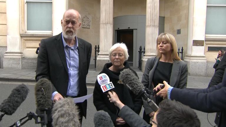 Ken Orchard said he would continue to fight for justice for his son