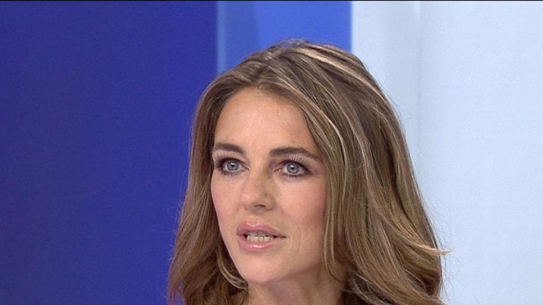 Liz Hurley campaigns for breast cancer awareness and research