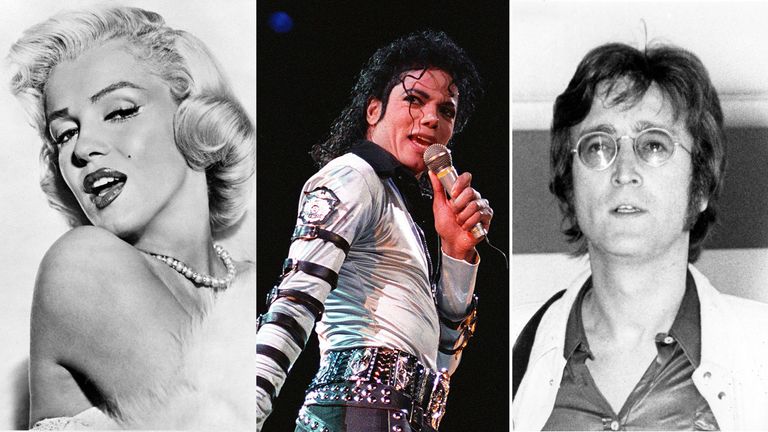 Marilyn Monroe, Michael Jackson and John Lennon are among the top 10 highest earning dead celebrities