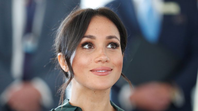 Meghan, Duchess of Sussex during a visit to the University of Chichester Tech Park