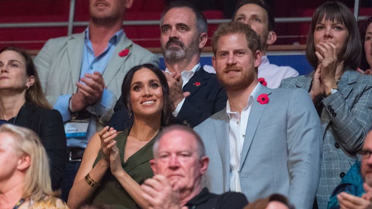 The Duke and Duchess of Sussex attend the Invictus Games 2018 closing ceremony in Sydney