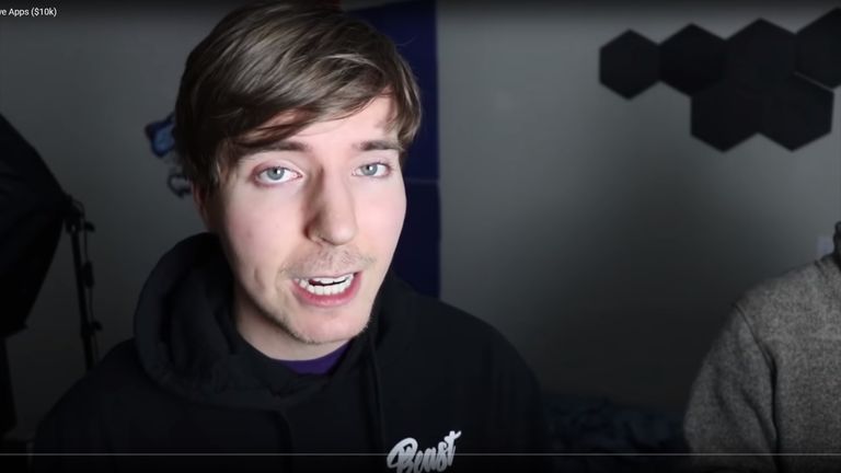 MrBeast has almost nine million subscribers on YouTube. Pic: YouTube
