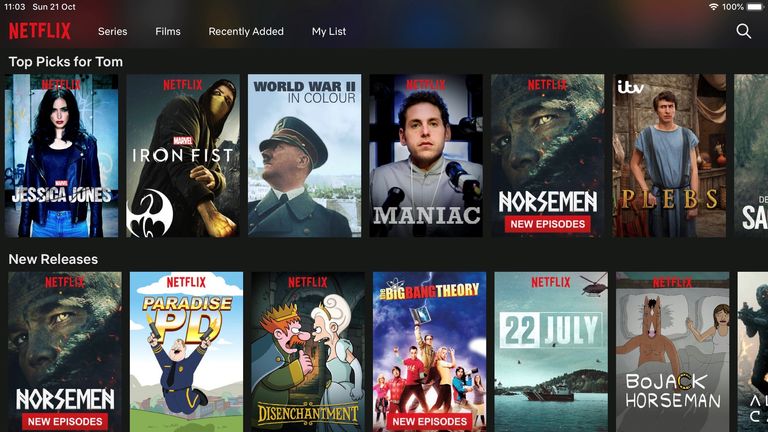Netflix serves up recommendations to all of its subscribers