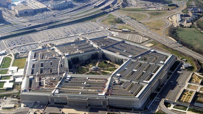 The Pentagon building in Washington, DC