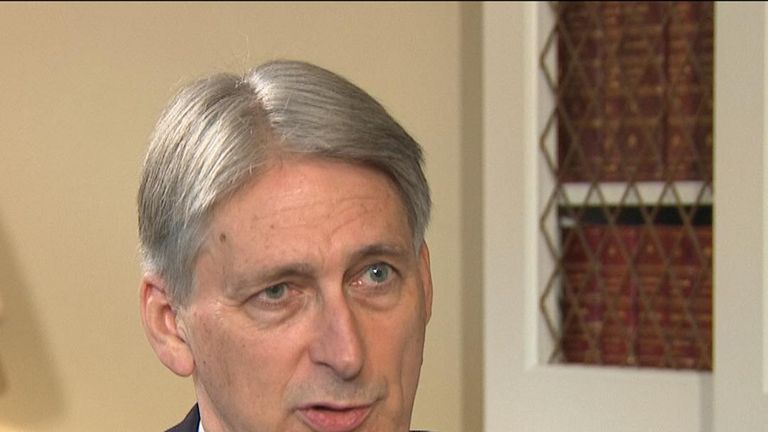 The chancellor indicates that a &#39;different strategy&#39; towards the budget would be necessary in the case of a &#39;no-deal&#39; Brexit