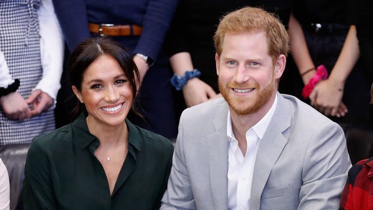 Meghan and Harry were "very pleased" to announce they are expecting a baby 
