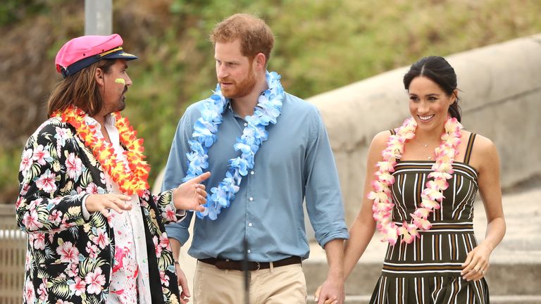 Prince Harry, Duke of Sussex and Meghan, Duchess of Sussex attend XXX on October 19, 2018 in Sydney, Australia. The Duke and Duchess of Sussex are on their official 16-day Autumn tour visiting cities in Australia, Fiji, Tonga and New Zealand.