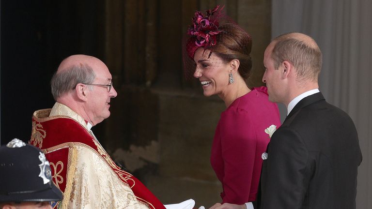 Catherine, Duchess of Cambridge and Prince William, Duke of Cambridge, arrive