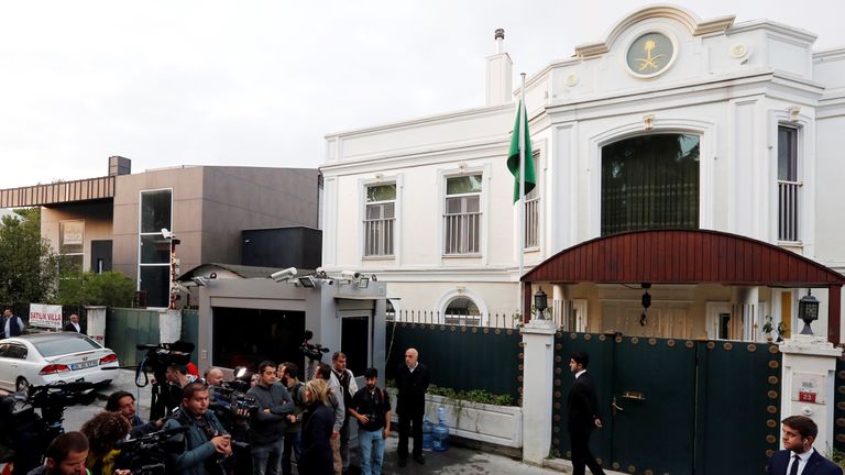 Residence of Consul General of Saudi Arabia Mohammad al-Otaibi in Istanbul
