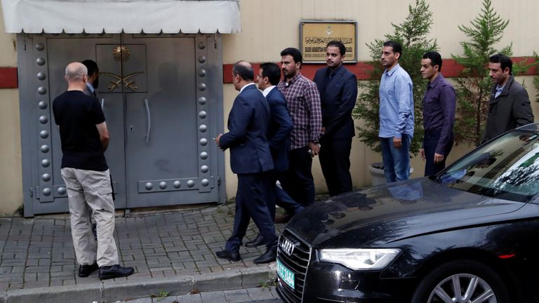 Officials are to search the consulate after Mr Khashoggi went missing