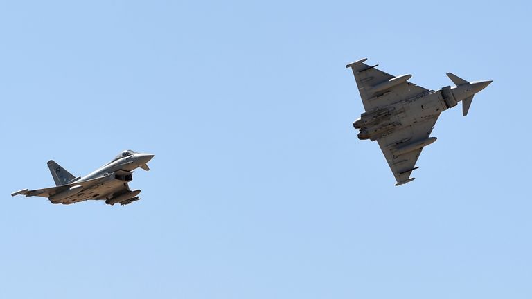 The MoD said in 2005 Britain was to supply Saudi Arabia with BAE part built Typhoon jets in a deal reportedly worth up to $70bn