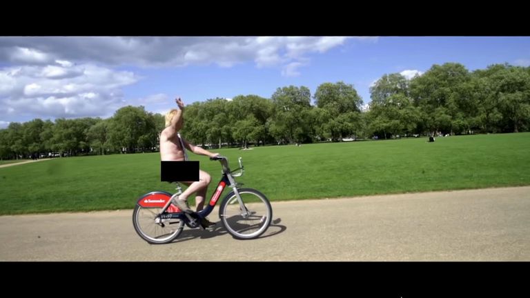 Tory MP shows his naked ambition with nude bike ride 