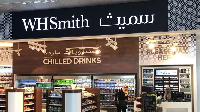 A WH Smith store at Muscat airport