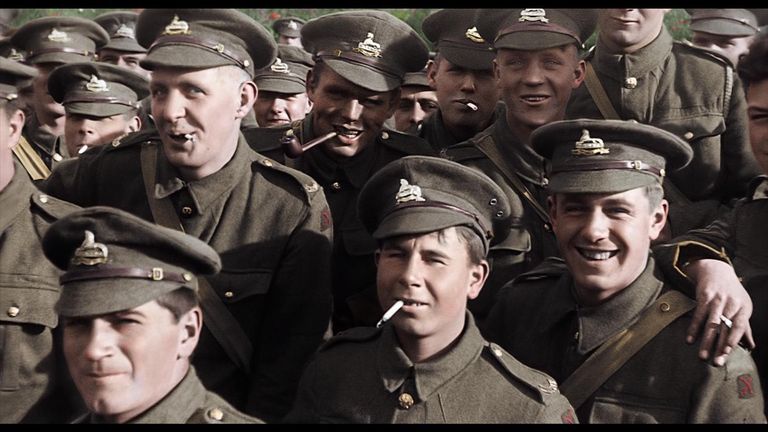 One of the shots Peter Jackson has reworked. Pic: They Shall Not Grow Old/WingNut Films