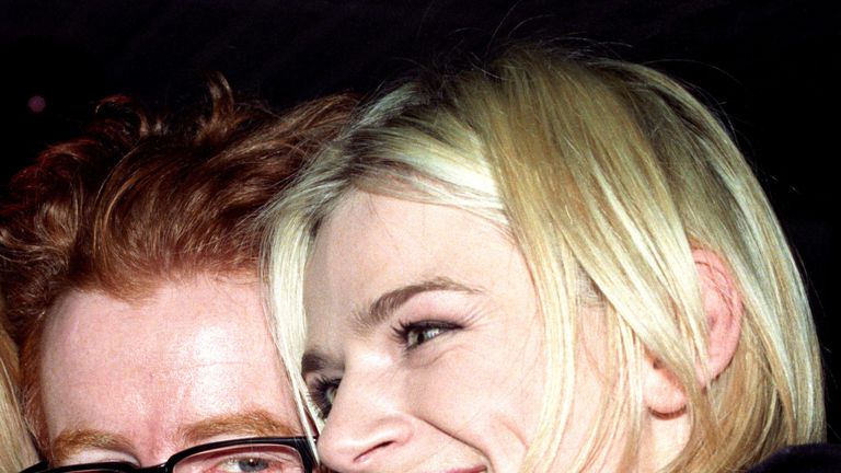 File photo dated 1/12/1996 of DJ Zoe Ball (right) and Chris Evans who she will be replacing on BBC Radio 2 breakfast