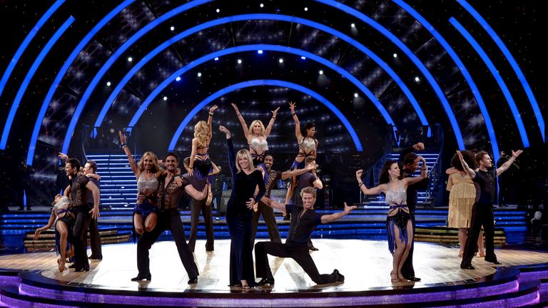  Zoe Ball dances with Kevin Clifton and others to launch the Strictly Come Dancing Live Tour 2015