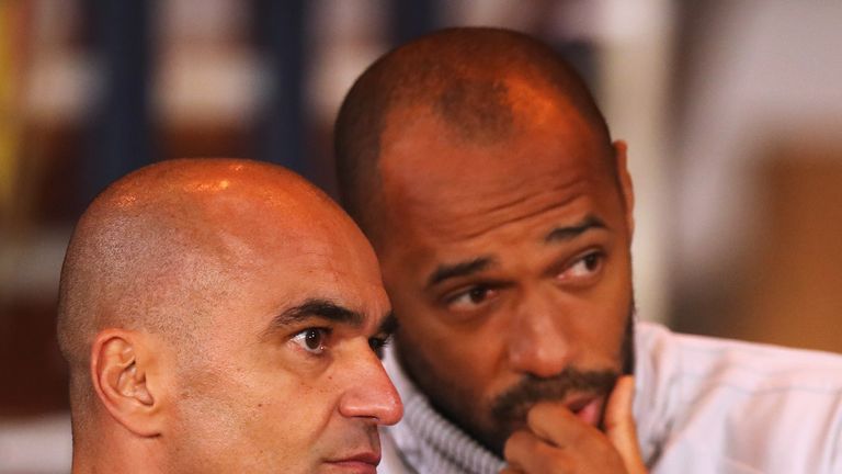 0:17 Roberto Martinez has backed Thierry Henry to be a top coach