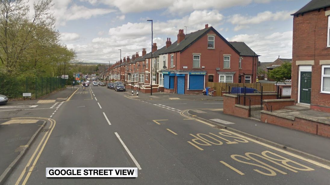 The VW people carrier was turning right at this junction when it was struck