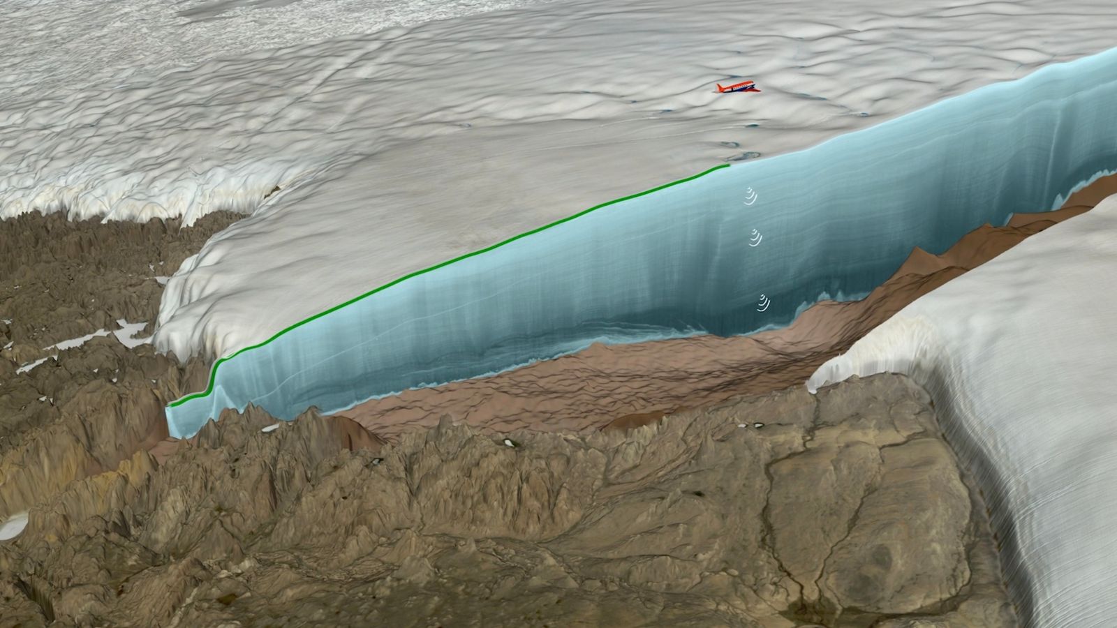 Huge asteroid crater found under the ice in Greenland