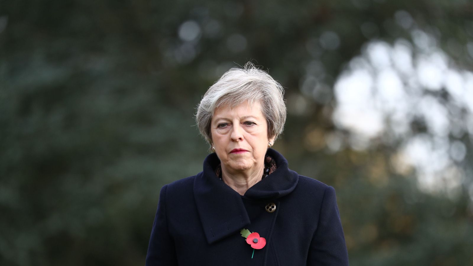 Theresa May's convoy accident interrupts Armistice Day trip