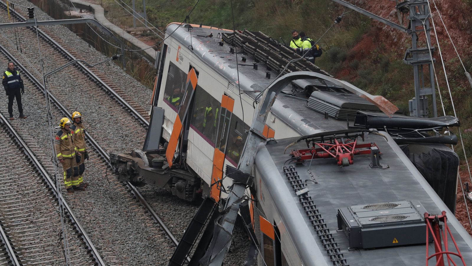 Passenger killed and others injured as train derails near Barcelona