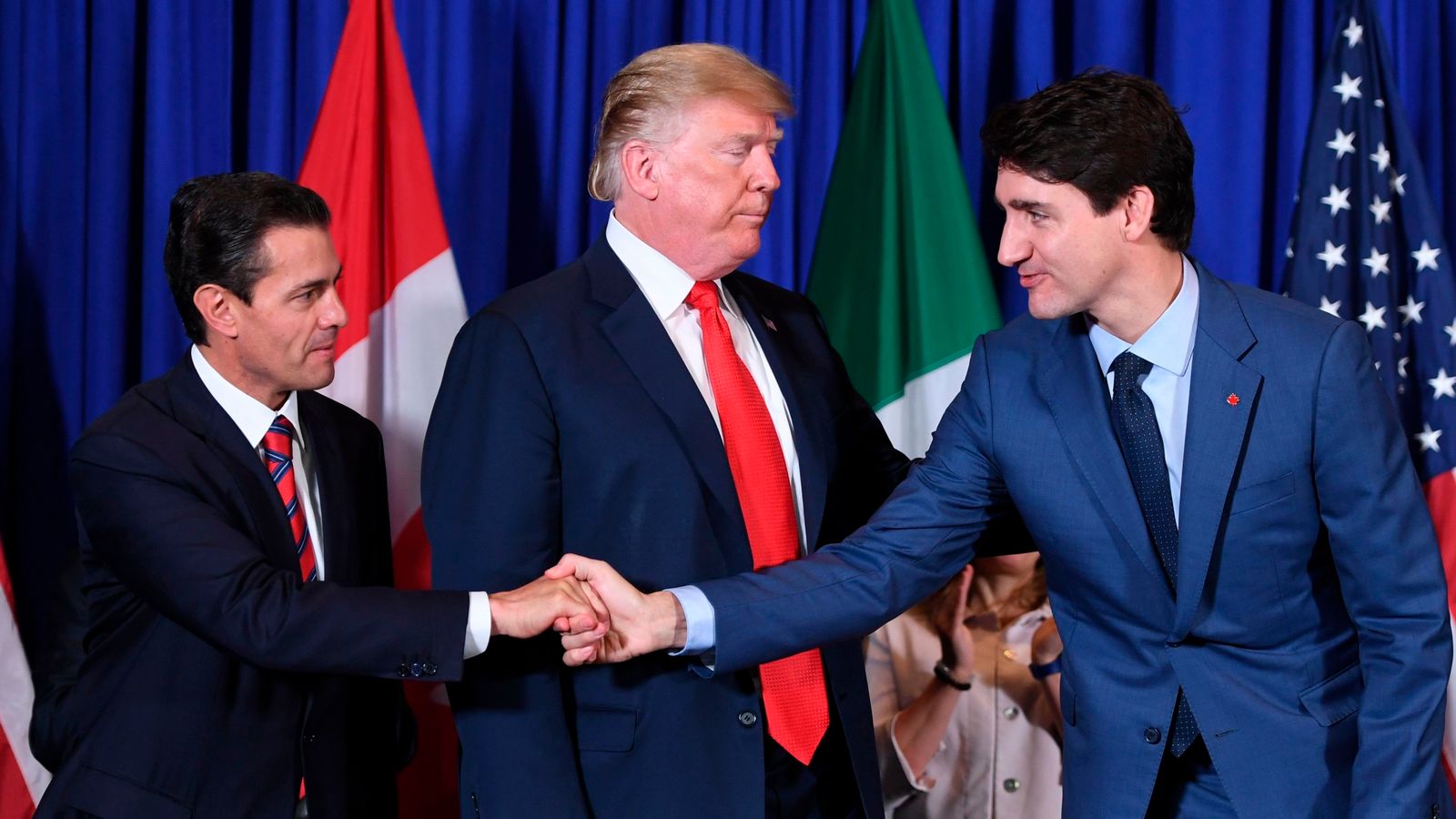 US, Mexico and Canada sign new trade deal | World News | Sky News