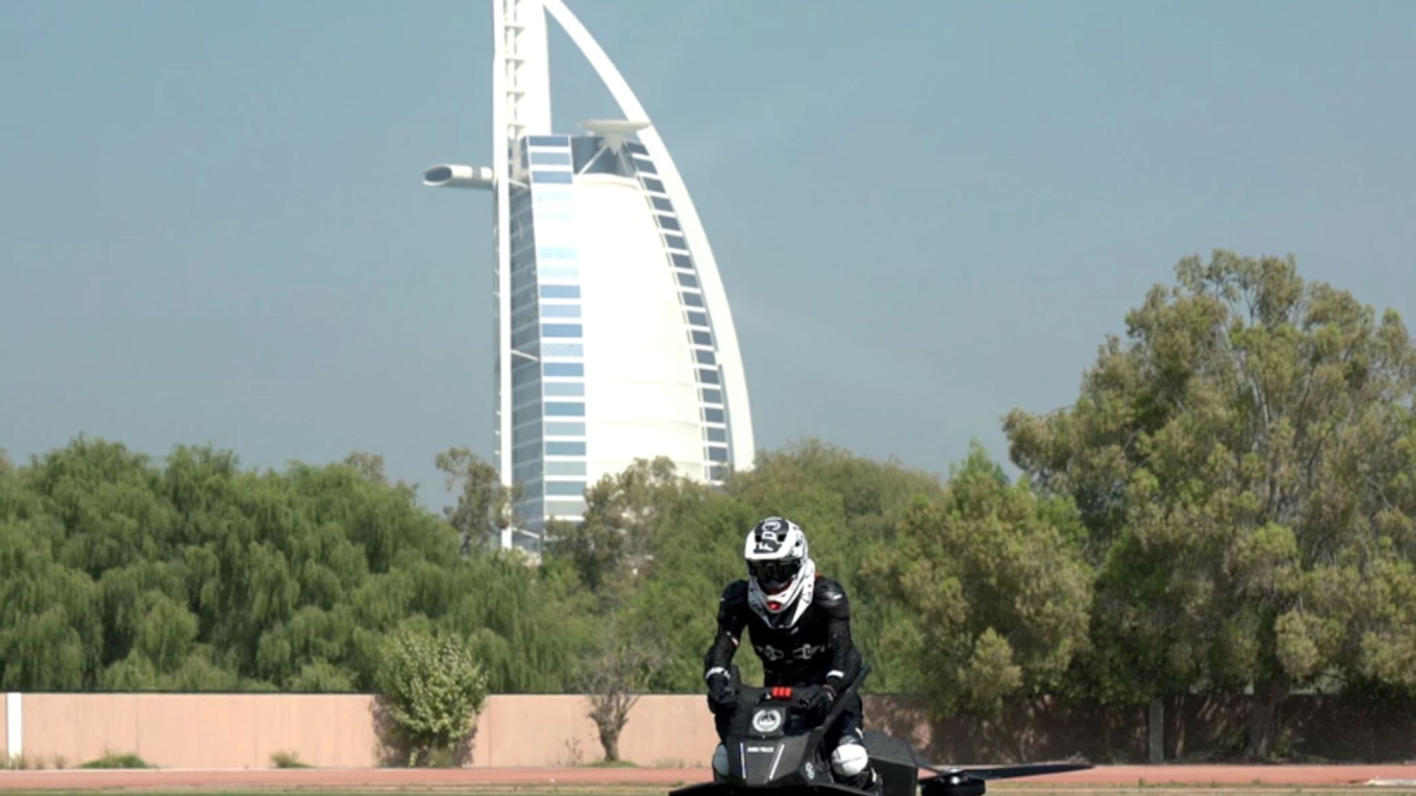 Dubai police training on flying motorbikes ahead of planned 2020 launch